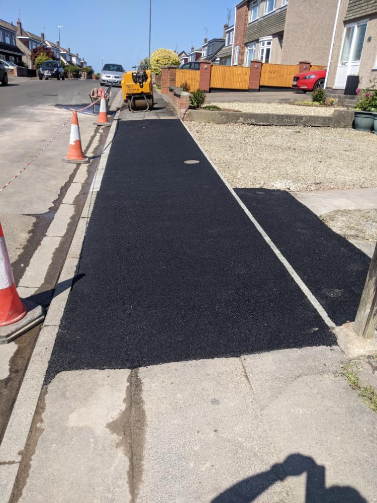 Downend Drop kerb after adjustment 1