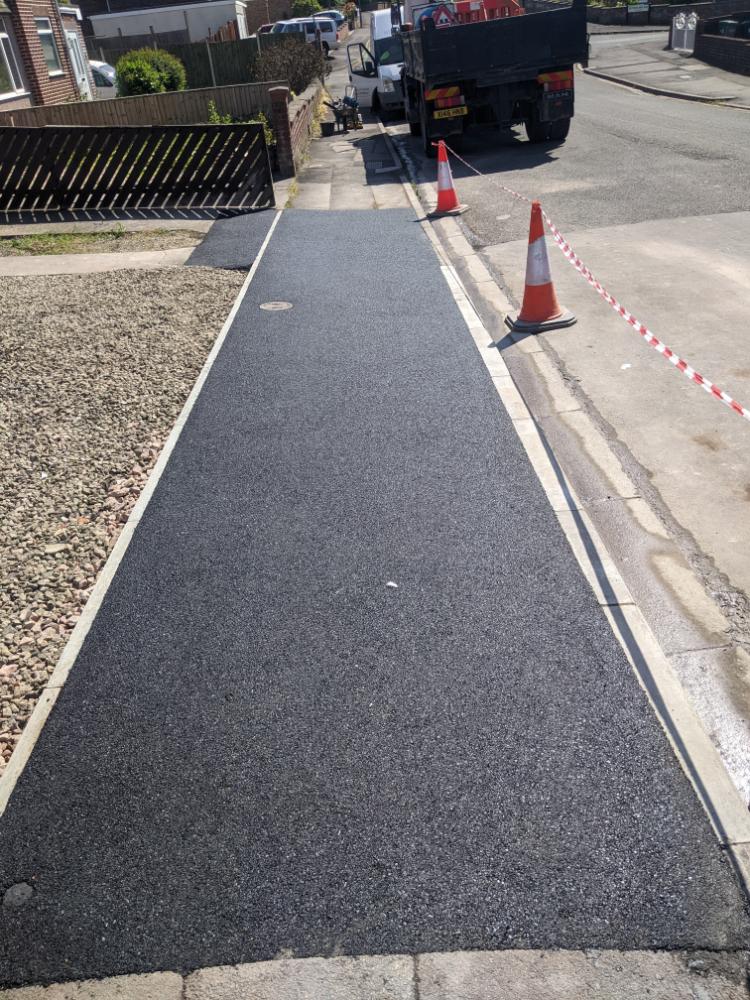 Downend, Drop kerb after adjustment 2